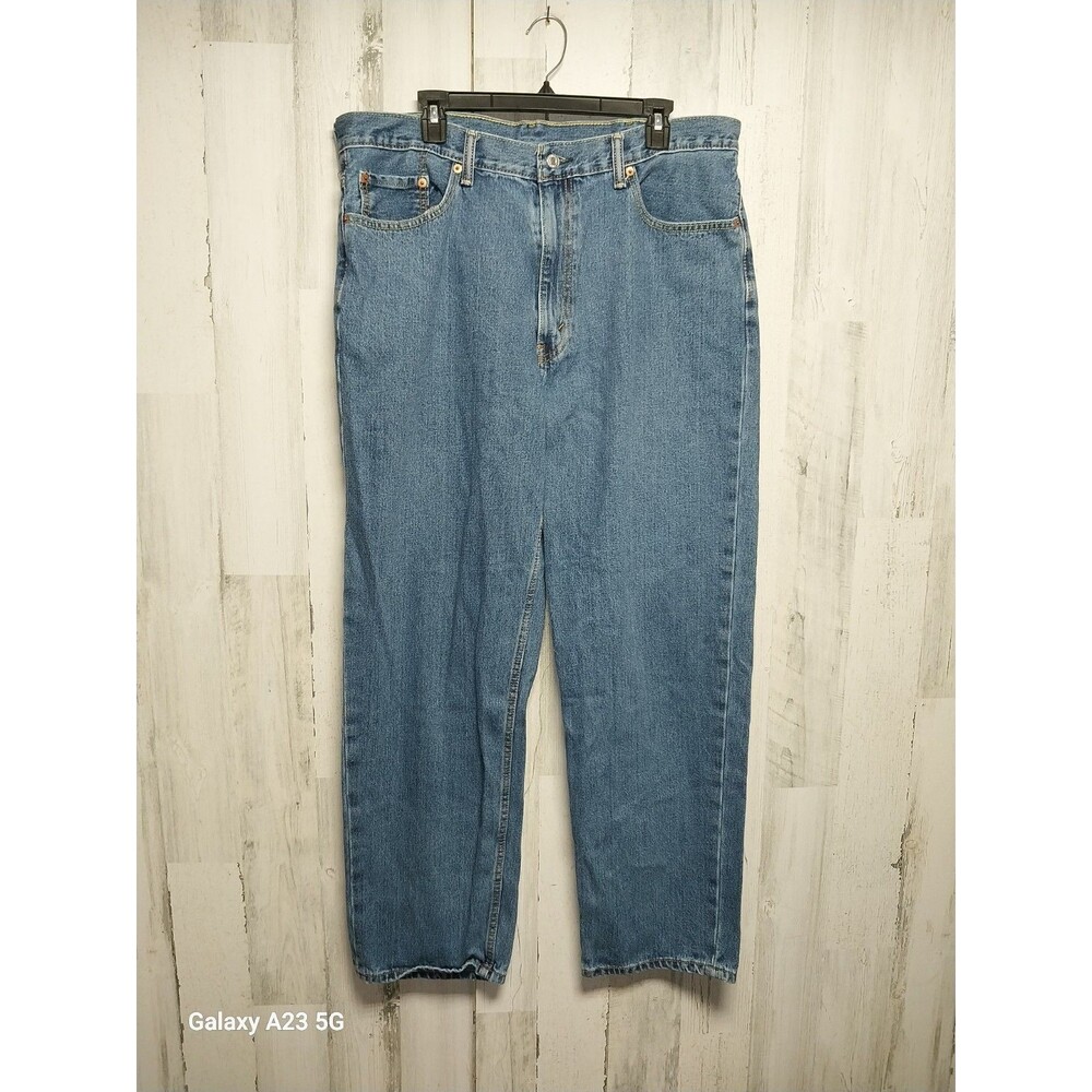 Levis 550 Jeans Mens 38x32 Blue Relaxed Fit Straight Medium Wash Denim Pants